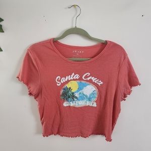 Coral Graphic Baby Tee